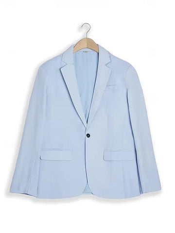 Lichtblauw slim fit pak