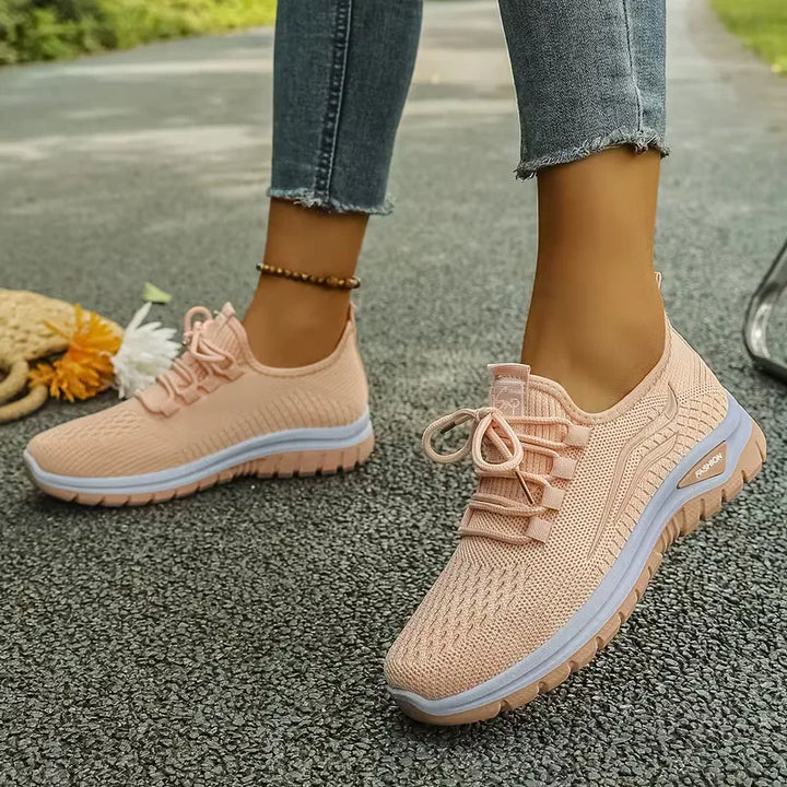 Lage sneaker met ademend mesh