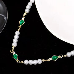 Ketting met imitatie parels