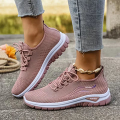 Lage sneaker met ademend mesh