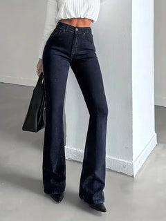 Flared jeans met hoge taille