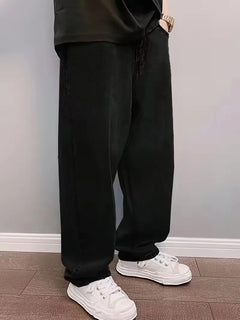 Loose fit jeans met mid-rise