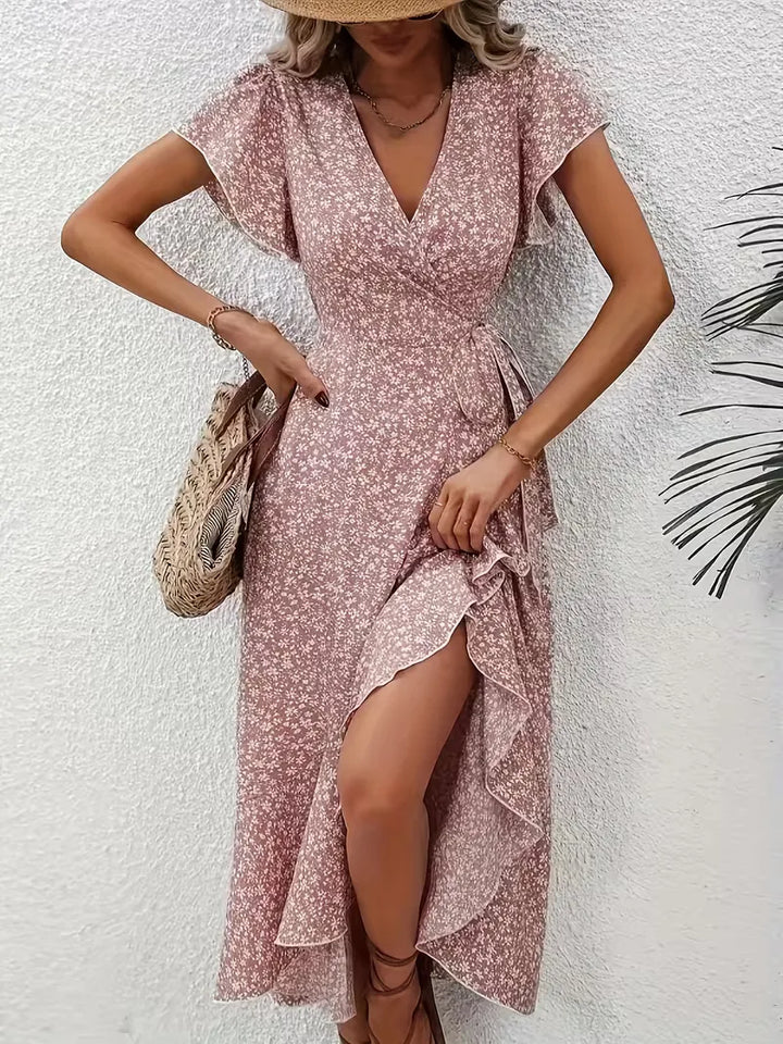 Wikkeljurk met bloemen