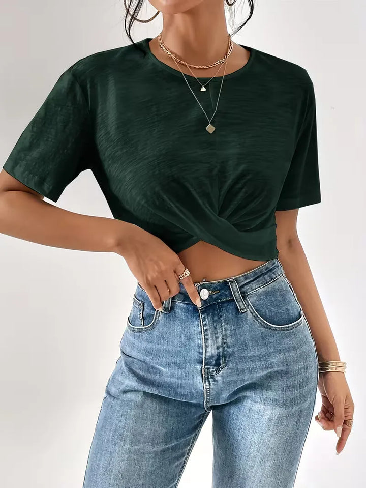 T-shirt met twistdetail