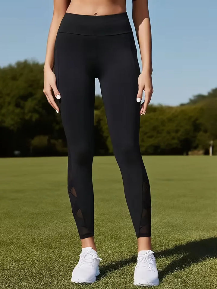 Legging met mesh panelen