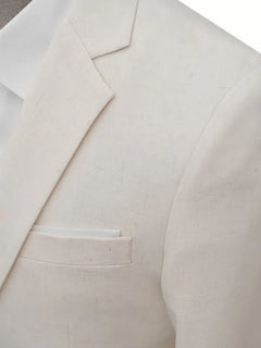 Blazer met V-hals en knopen