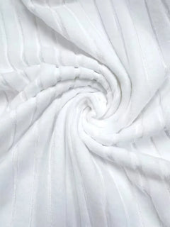 ribbed V-hals T-shirt