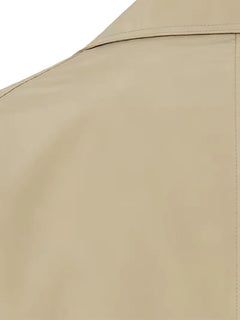 Slim fit trenchcoat met zakdetail