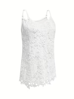 kanten tanktop met V-neck