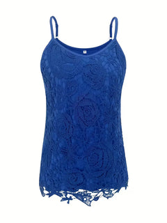 kanten tanktop met V-neck