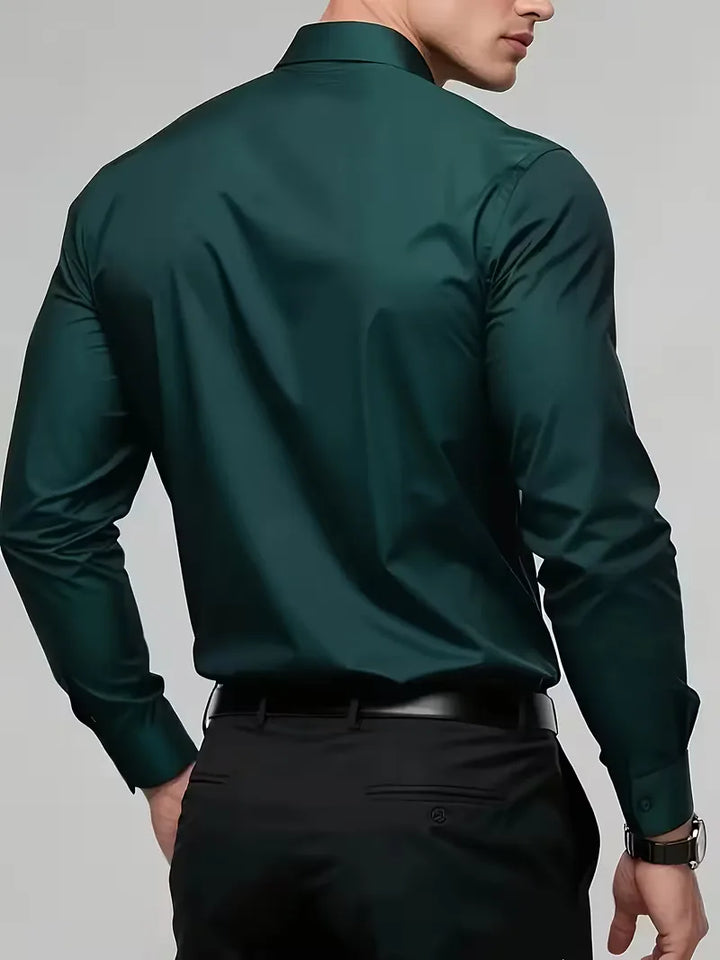 Nette overhemden slim fit mandarin kraag