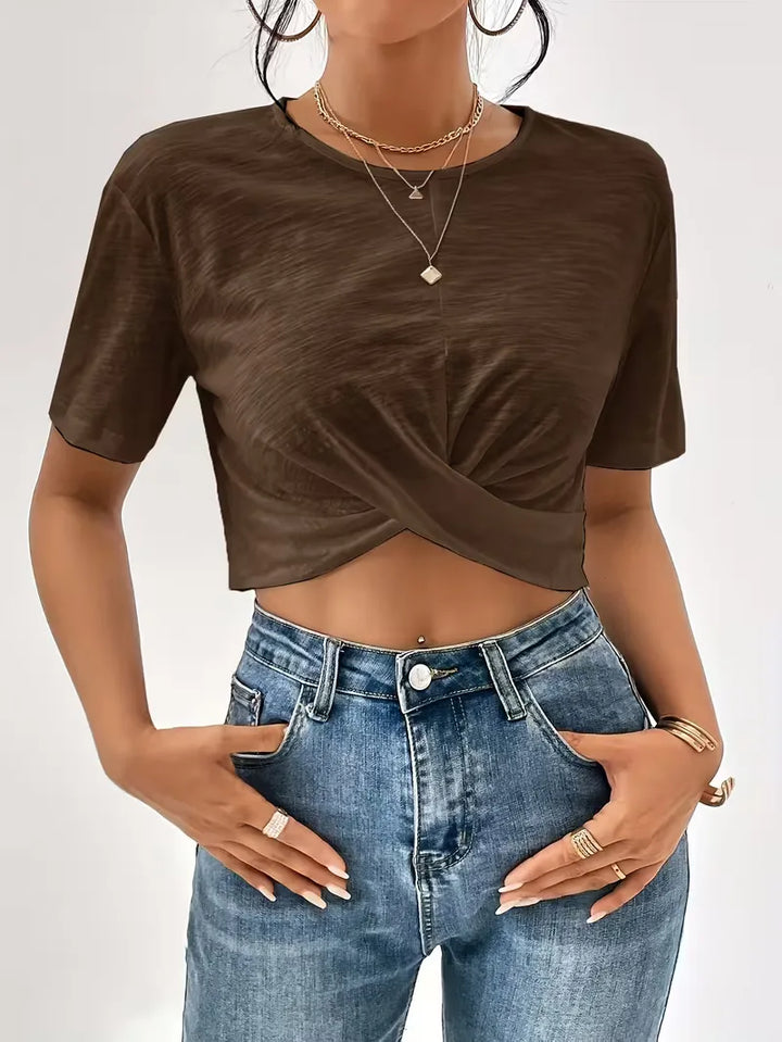 T-shirt met twistdetail