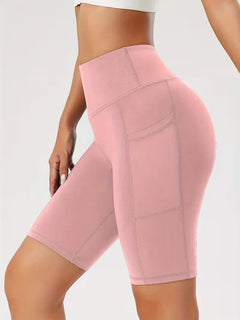 Slim-fit high-waisted shorts