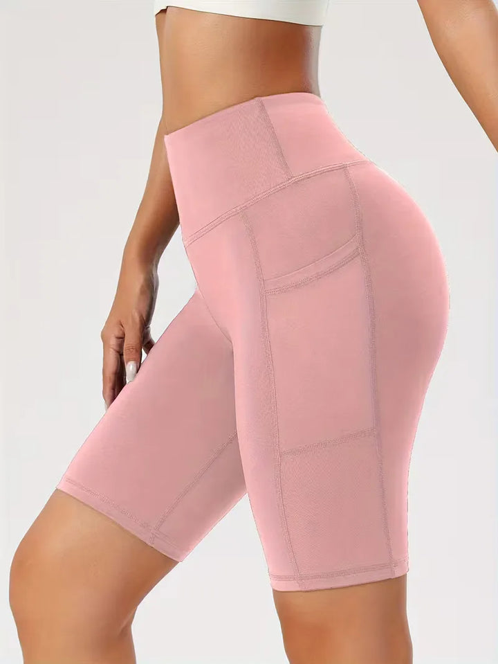 Slim-fit high-waisted shorts