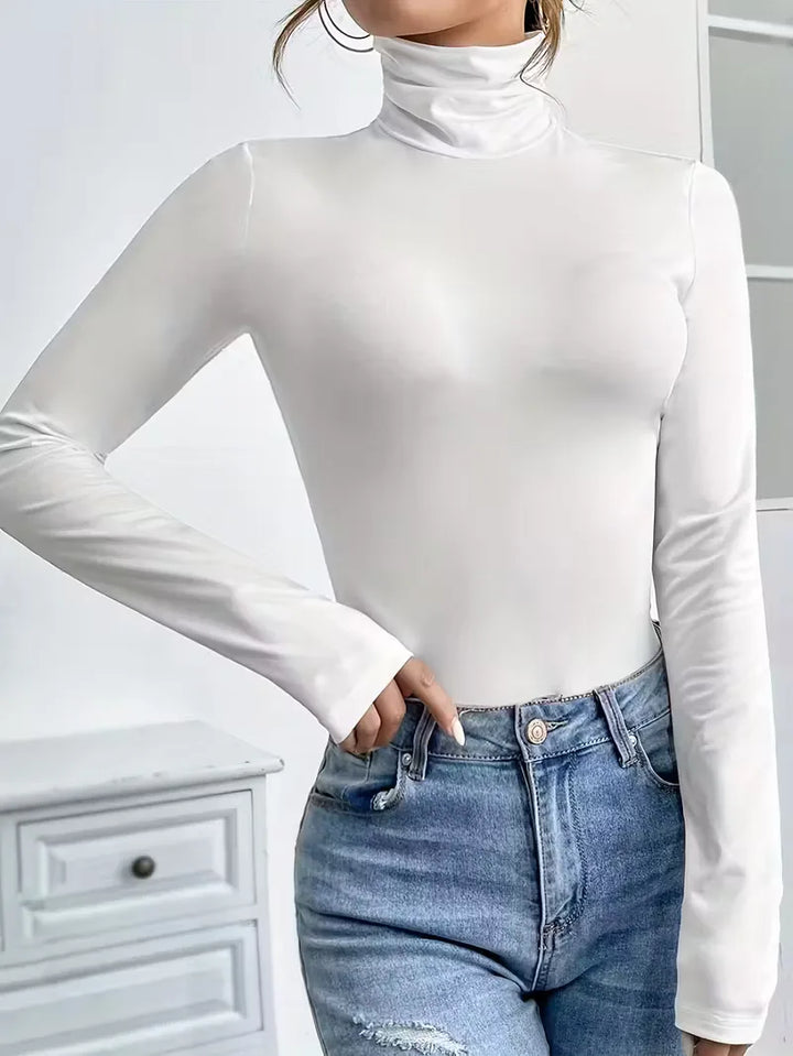 Bodysuit met turtle neckline