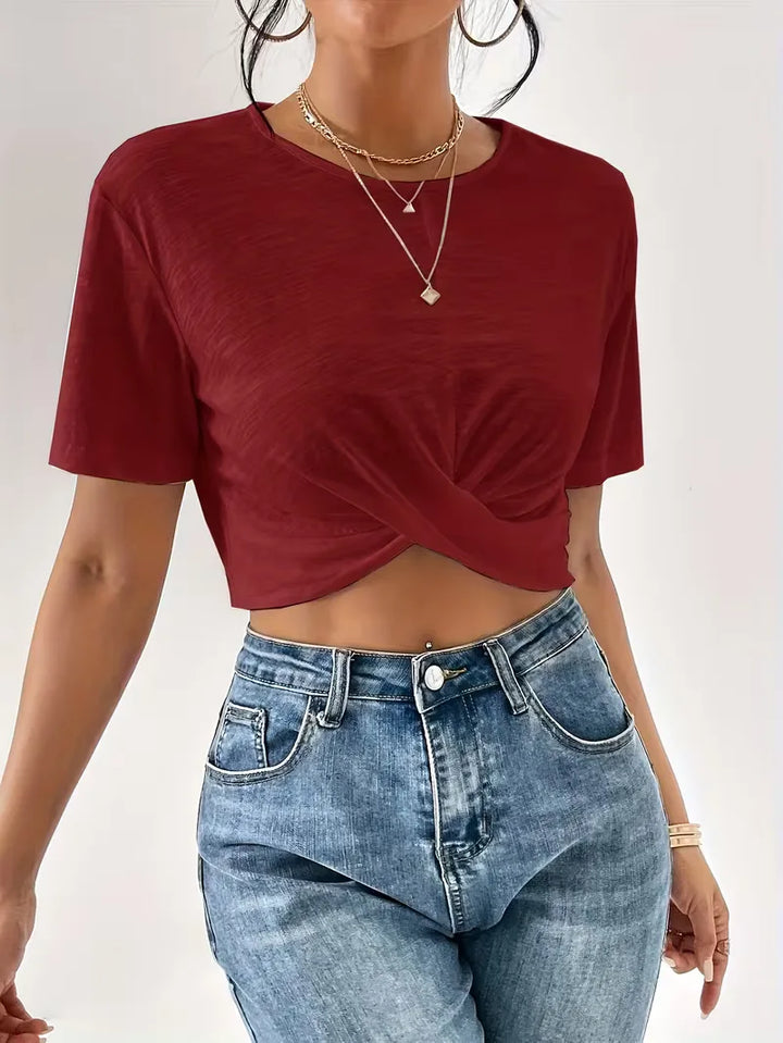T-shirt met twistdetail