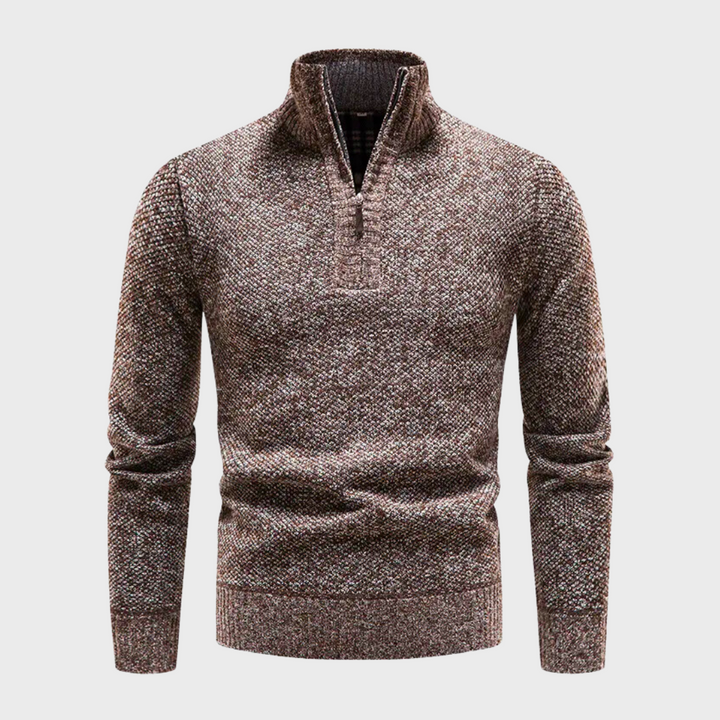 Bryan | Warme herensweater in de kleur Bruin voor heren in stijl ideaal voor de winter