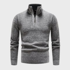 Bryan | Warme herensweater in de kleur Grijs voor heren in stijl ideaal voor de winter