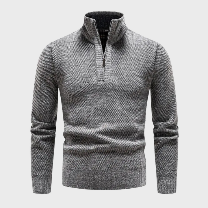 Bryan | Warme herensweater in de kleur Grijs voor heren in stijl ideaal voor de winter