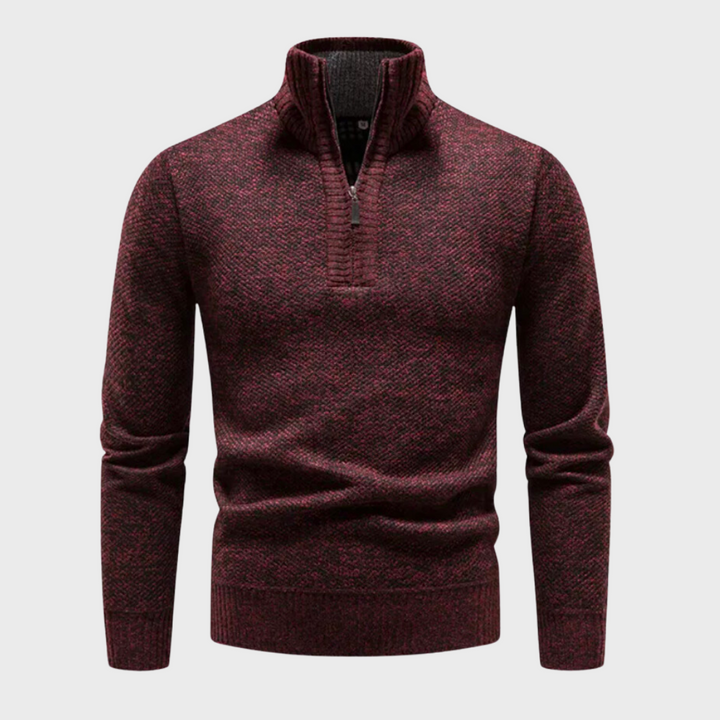 Bryan | Warme herensweater in de kleur Rood voor heren in stijl ideaal voor de winter