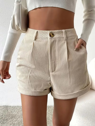 Korte broek met hoge taille