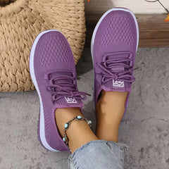 Lage sneaker met ademend mesh