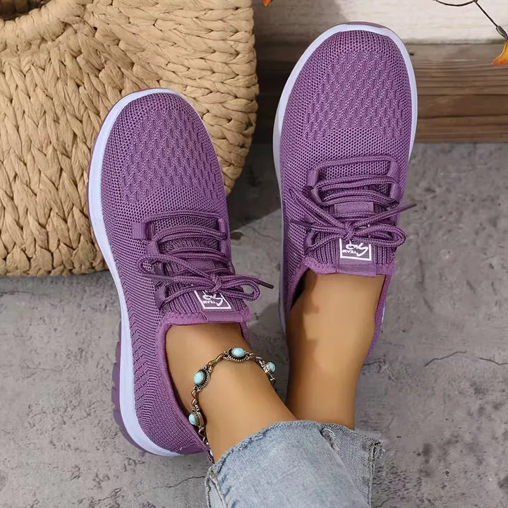 Lage sneaker met ademend mesh