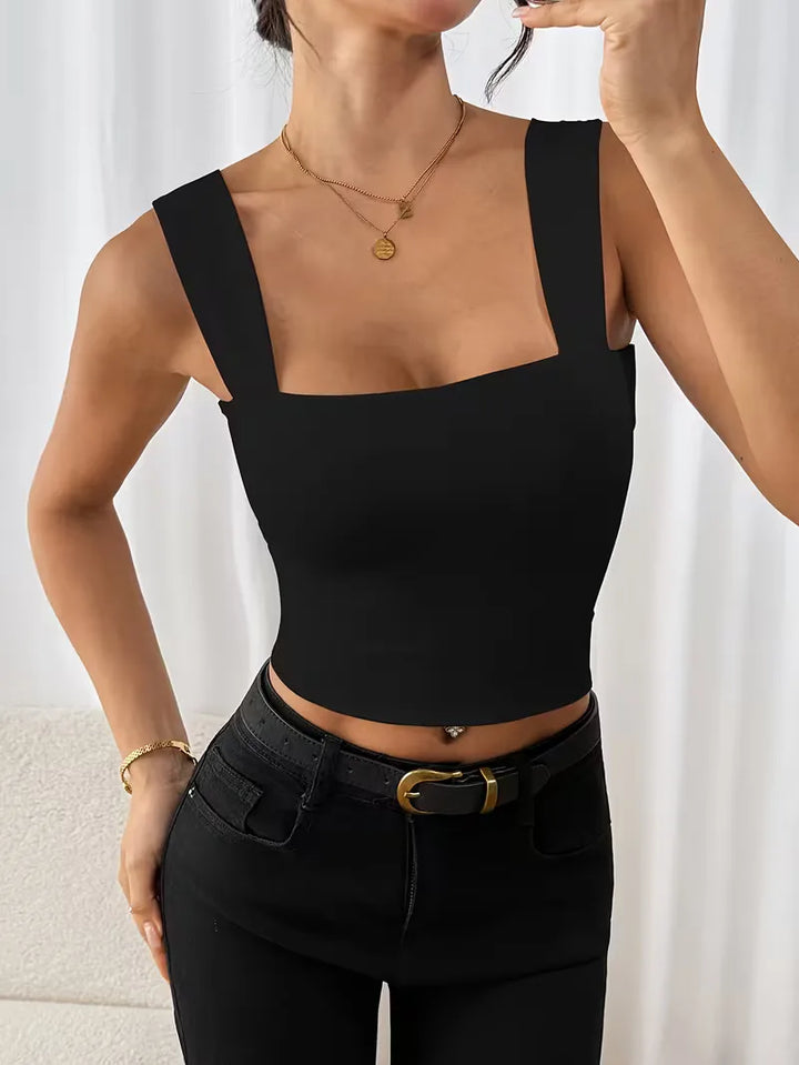 tanktop met vierkante hals