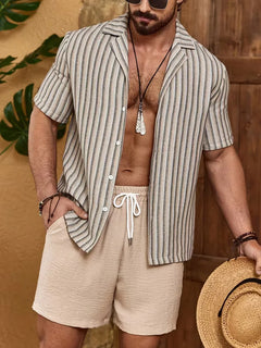 Zomer kledingset met gestreept shirt