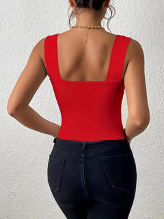 tanktop met vierkante hals
