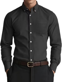 Casual overhemd met mandarin collar