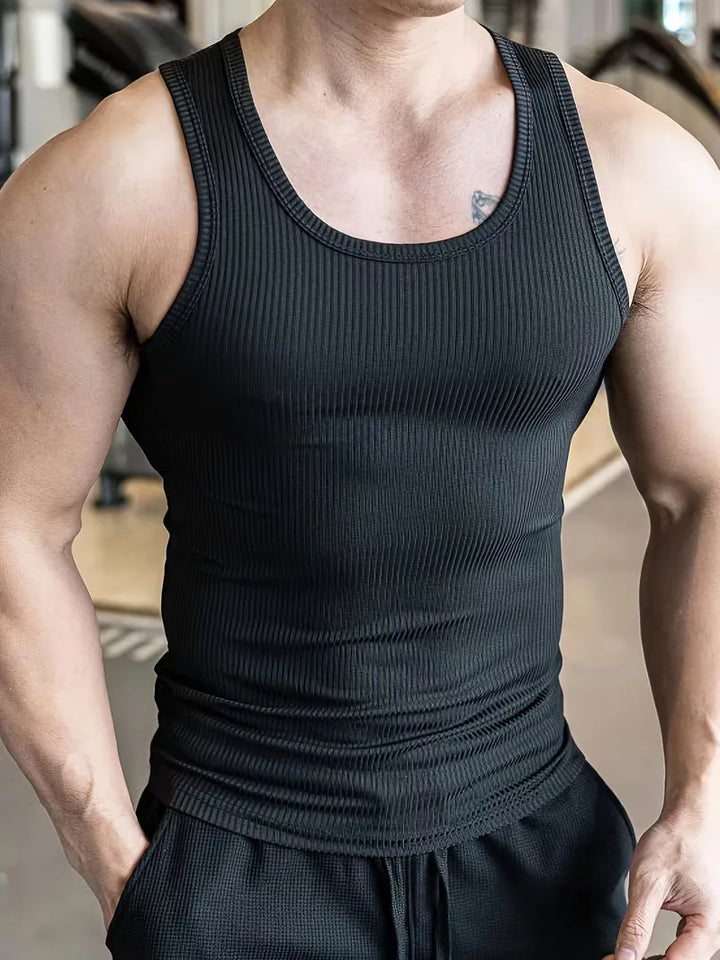Tanktop slim fit ribbed