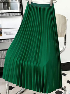 Plooirok met hoge taille
