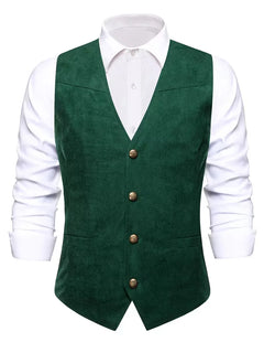 Gilet met V-hals en knopen