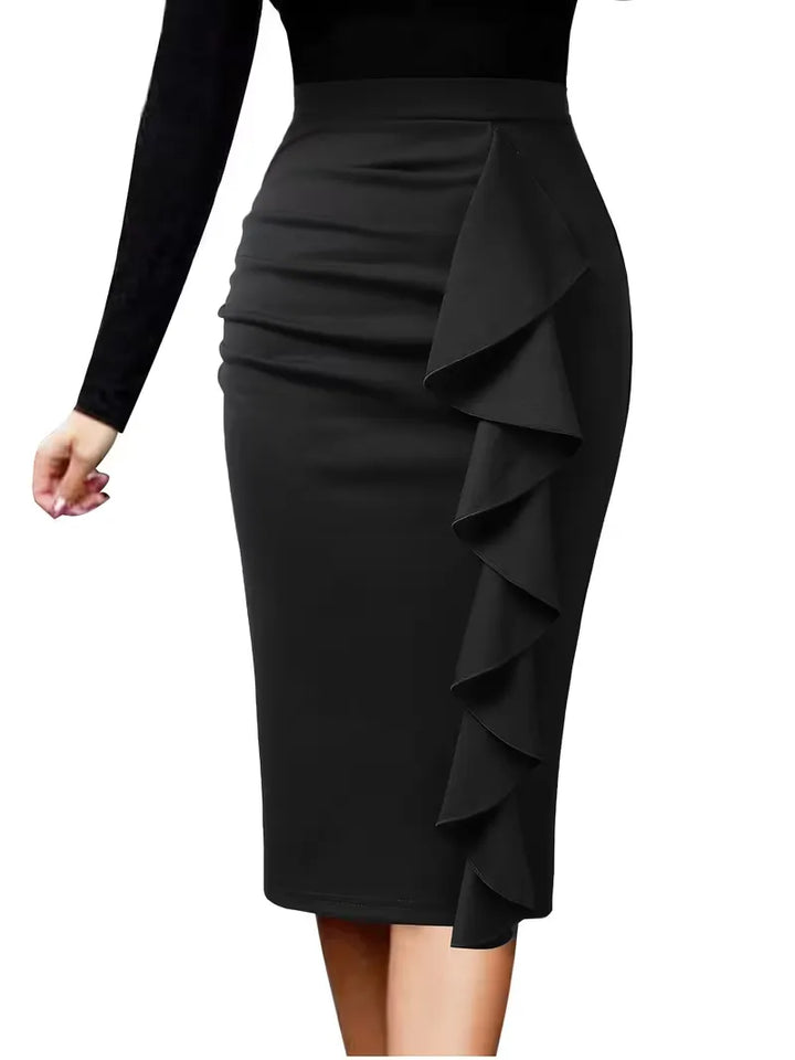 Plooirok met hoge taille