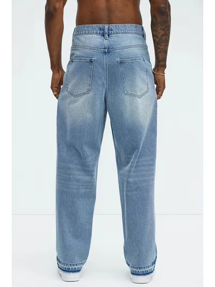 Loose fit jeans met vijf-pocket styling