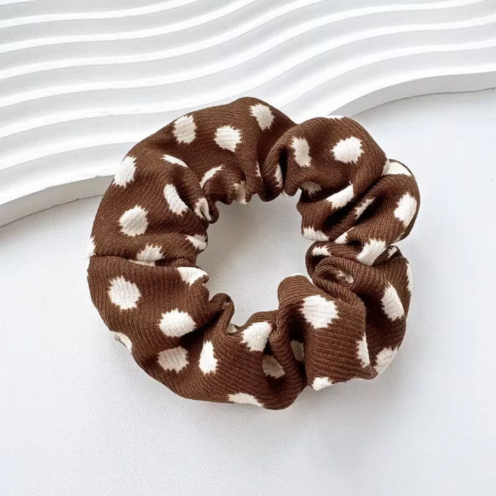 Set van 5 scrunchies met dierenprints