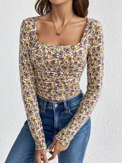 Longsleeve met floral print