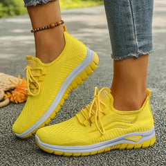 Lage sneaker met ademend mesh