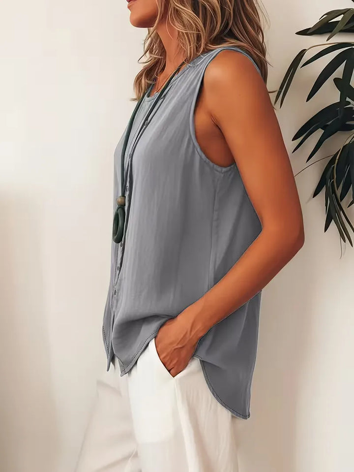 Bohemian dames blouse met knopen