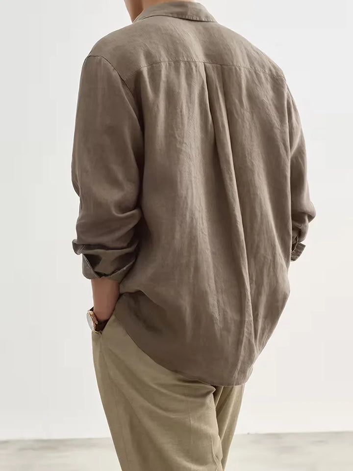 Casual heren shirt met lange mouwen
