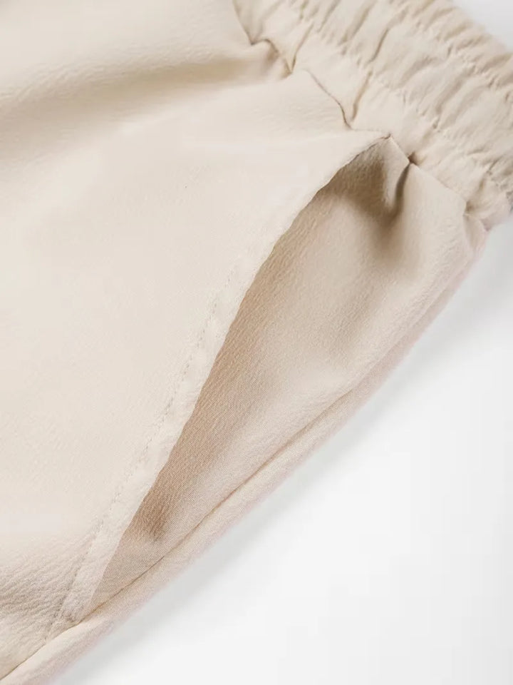 Shorts met elastische tailleband