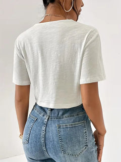 T-shirt met twistdetail