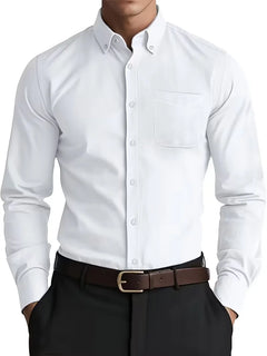 Casual overhemd met mandarin collar