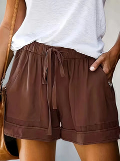 Korte broek met elastische taille