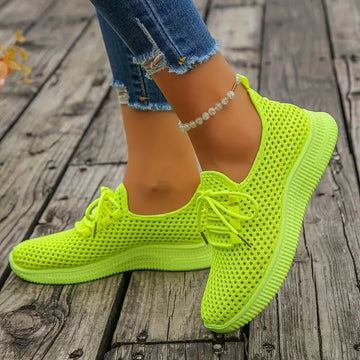 Lage sneakers met geweven design
