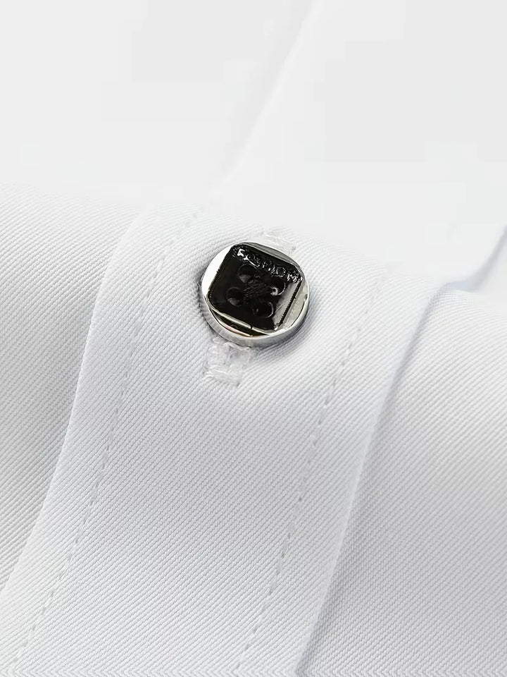 Nette overhemden slim fit mandarin kraag