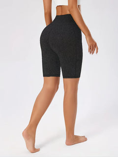 Slim-fit high-waisted shorts