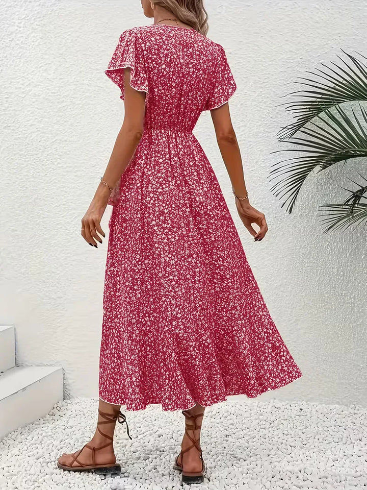 Wikkeljurk met bloemen