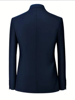 Blazer slim fit met mandarin collar